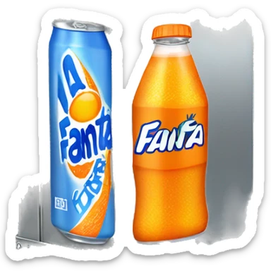 A metal box that looks like a Fanta drink box with the logo (Miranda) written on it sticker