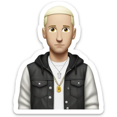 Laurelee has white rapper Eminem  sticker