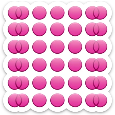 brown pink polka dots sticker