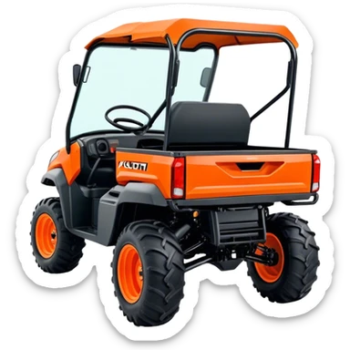 Farm Utility Vehicle (UTV) - Kubota RTV-XG850 (Model Year: 2021) (Iconic colour: Orange) sticker