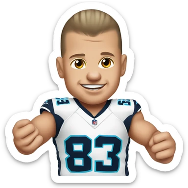 Baby gronk doing the griddy sticker