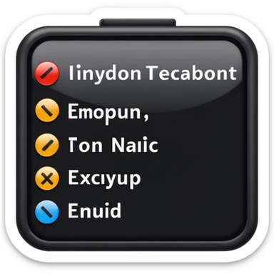 Text input with bold and italics buttons sticker