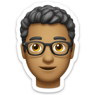 Rital lunettes casuale sticker