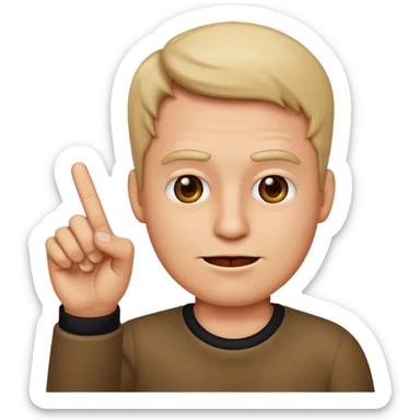 emoji iphone homme qui fait un doigt d’honneur  sticker