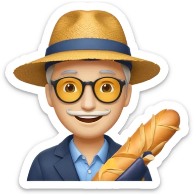 Un humain homme avec un chapeau  et des sunglasse et une baguette magique sticker