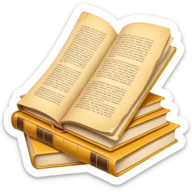 books scattered sticker