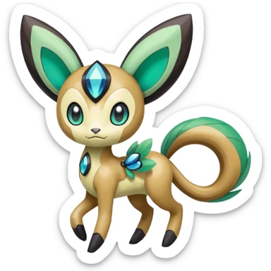 Meloetta-Inteleon-Keldeon-Pokémon-Fakémon-fusion-hybrid-creature sticker