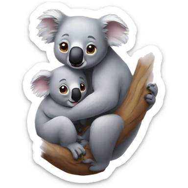 Koalas cuddling  sticker