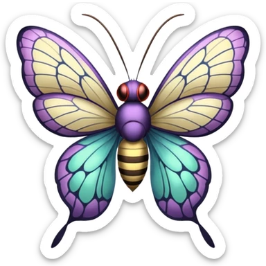 Beedrill-Butterfree-Beautifly-Venomoth-fusion sticker