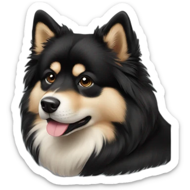 finnish-lapphund-black sticker