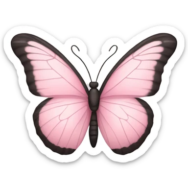 Light pink butterfly sticker