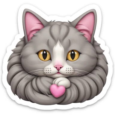 an ear-folded cat sticker