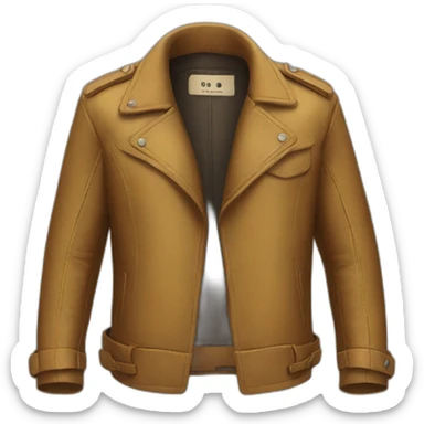 Veste en cuir sticker