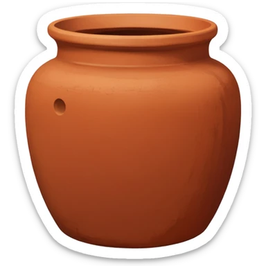 terracotta vase sticker