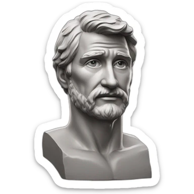 estátua igual de humano, que contempla os pés e vai até a cabeça. Realista. Destacando a nadega. Homem romano. Dos pés a cabeça, sem roupa. Jock strap. sticker