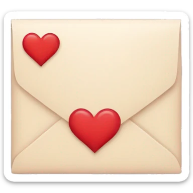 letter m+e with a hearts sticker