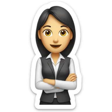 presentation designer woman sticker