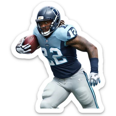 Derrick Henry stiff arm sticker