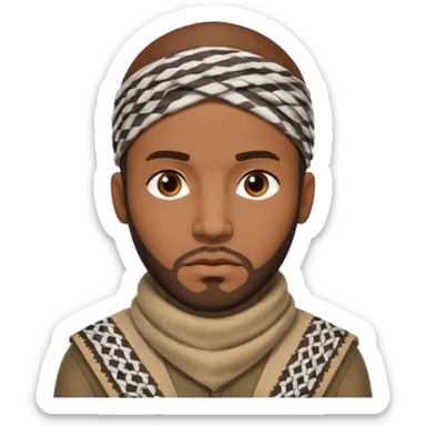 Make a African American gangster taliban terrorist emoji sticker