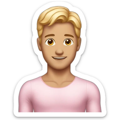 male ballerina sticker