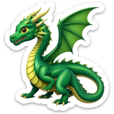 simple western dragon, suitable for Discord emoji style sticker