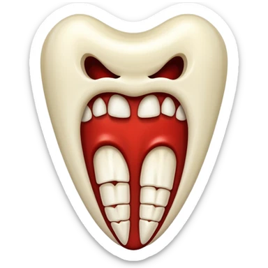 Vampire tooth sticker