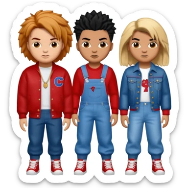 Glam jangle Quale Ricky Shoko, Tay, Tay, Rady Choppa, no Coco V Chucky sticker