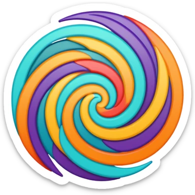 Retro style multiverse sticker