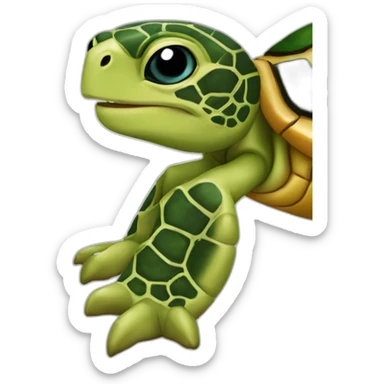 L’outre sur tortue sticker