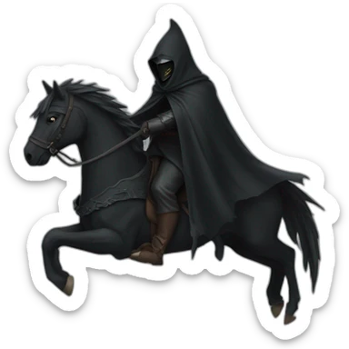 nazgul riding horse sticker