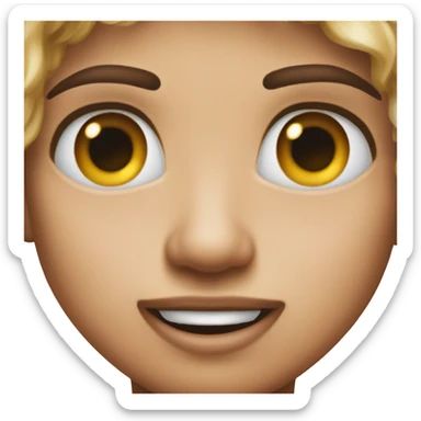 Heart eyes emoji drooling  sticker