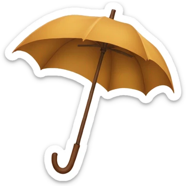 autumn umbrella sticker