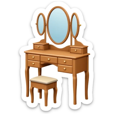 simple dressing table sticker