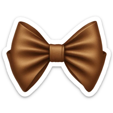 brown bow sticker