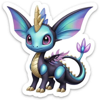 Meloetta-Cresselia-Palkia-Spyro-Toothless-Stitch-Pokémon-Fakémon-creature-hybrid sticker