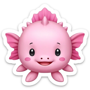 axolotl sanrio sticker