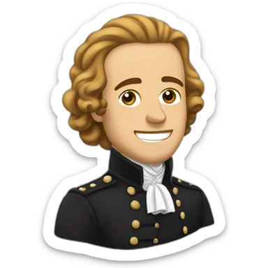 Hamilton qui fait un pouce en l'air sticker