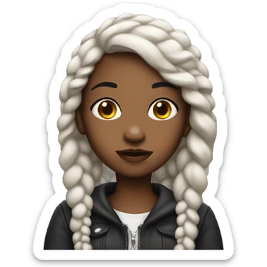 Girl with piercings  sticker