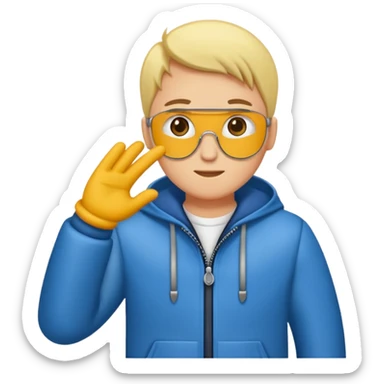 Orta parmak çeken bir tane sigma boy adam  sticker