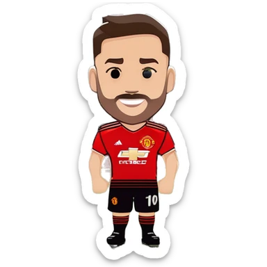 calciatore con la maglia del manchester united sticker