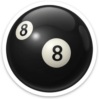 eight ball (billards) sticker