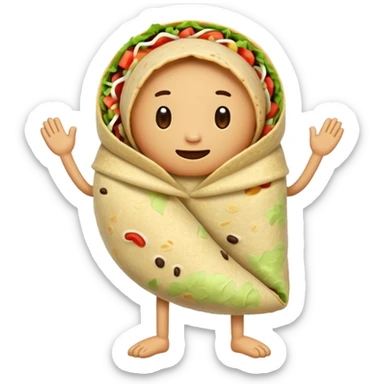 Make it a burrito with leggs sticker