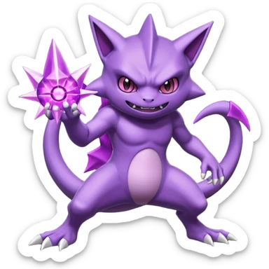 Gengar-Sableye-Mewtwo-Genesect-fusion (full body) sticker