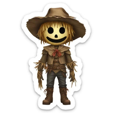 scarecrow from dungeons and dragons super realistic sticker