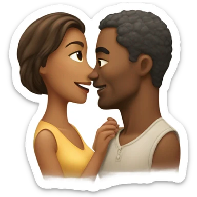 Me kissing wife  sticker