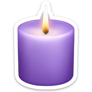 Lilac lavender candle  sticker