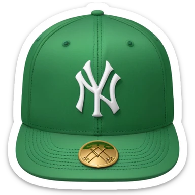 new york Yankee green cap sticker