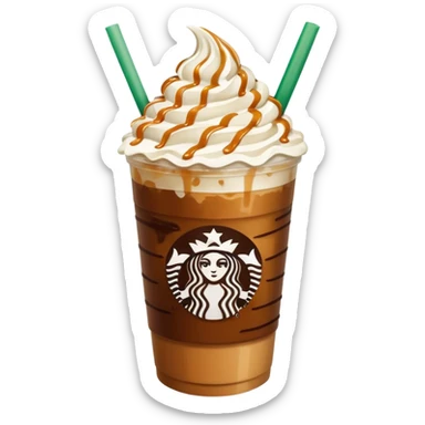 Aesthetically pleasing Starbucks Dubai iced coffee  sticker