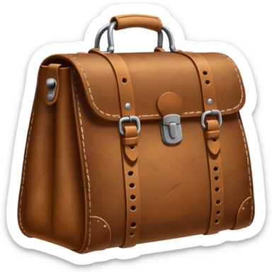 an old bag shoes traces
 sticker