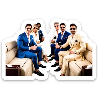 Speakers: Grant Cardone, Tai Lopez, Josh Madrid, Alex Hormozi, Iman Gadzhi, Daniel G, Branden Condy, Patrick Bet-David, Dan Henry, Luke Belmar, Shelby Sapp, Leila Hormozi, Tefi Valenzuela, business, influencers, friends, rich millionaire success lifestyle, private jet , supercars, success, sales sticker